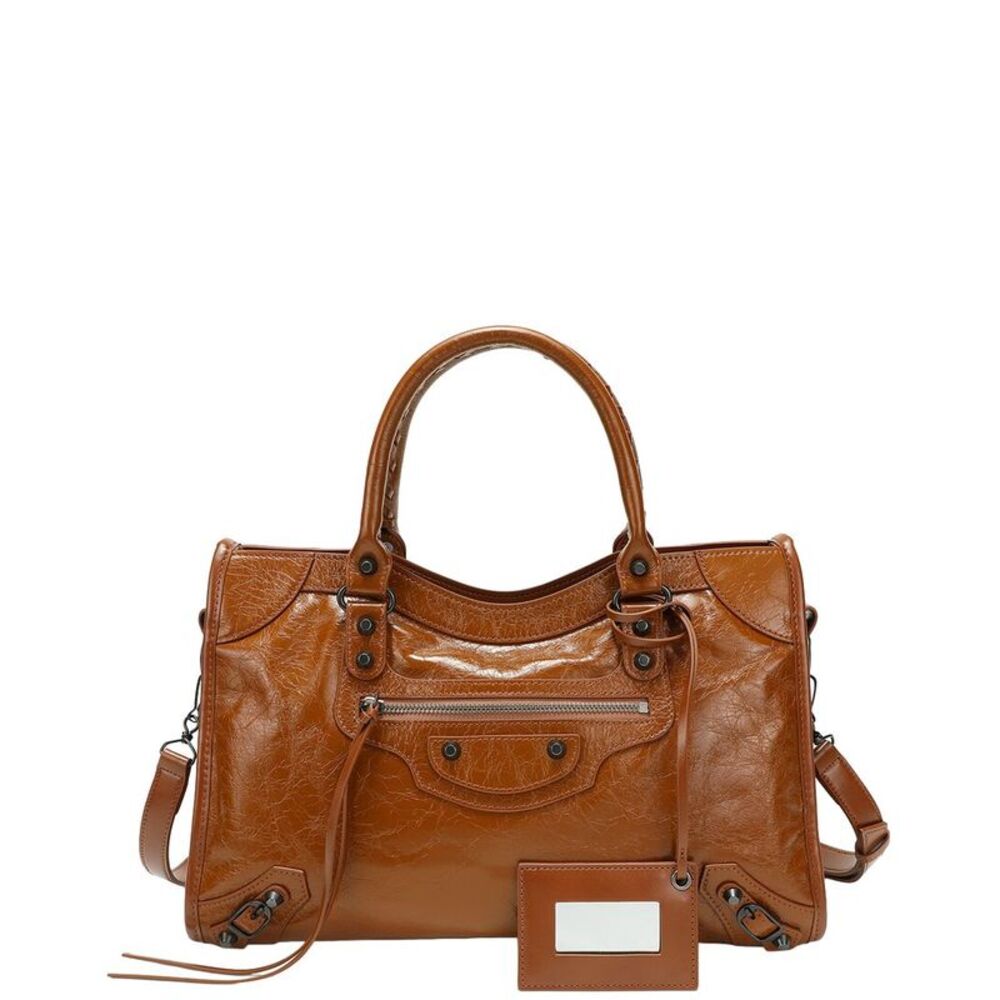 Tiffany & Fred Paris Distressed Leather Satchel, Brown